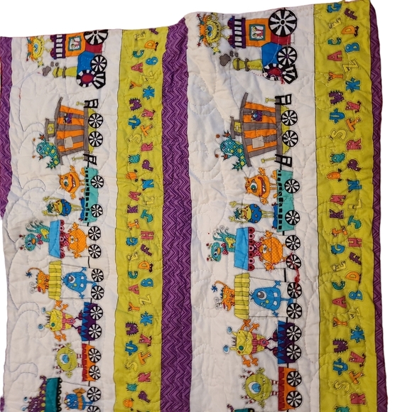 Thomas and Friends and Monsters Handmade Blanket 40"x22" - Picture 3 of 8